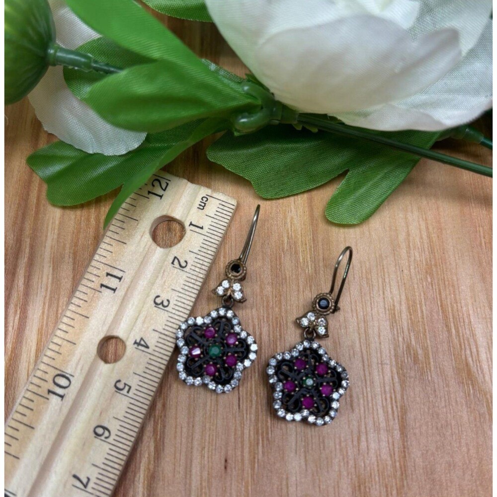 925 Sterling Silver Turkish Vintage Jewelry Set  for Women,NEW,Antique,Handmade - Picture 7 of 8